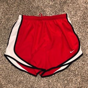 Red Nike Dri-Fit Shorts